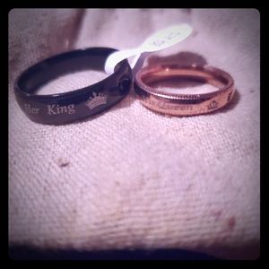 Wedding band set